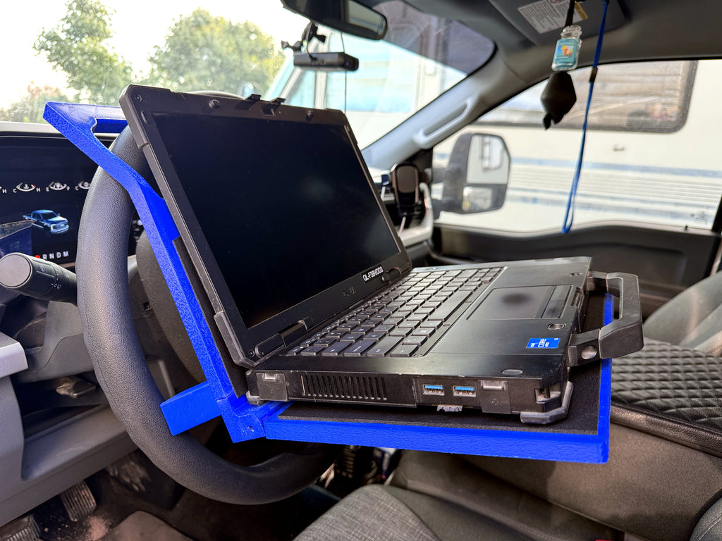 Vehicle Steering Wheel Laptop Desk (Folding Model)