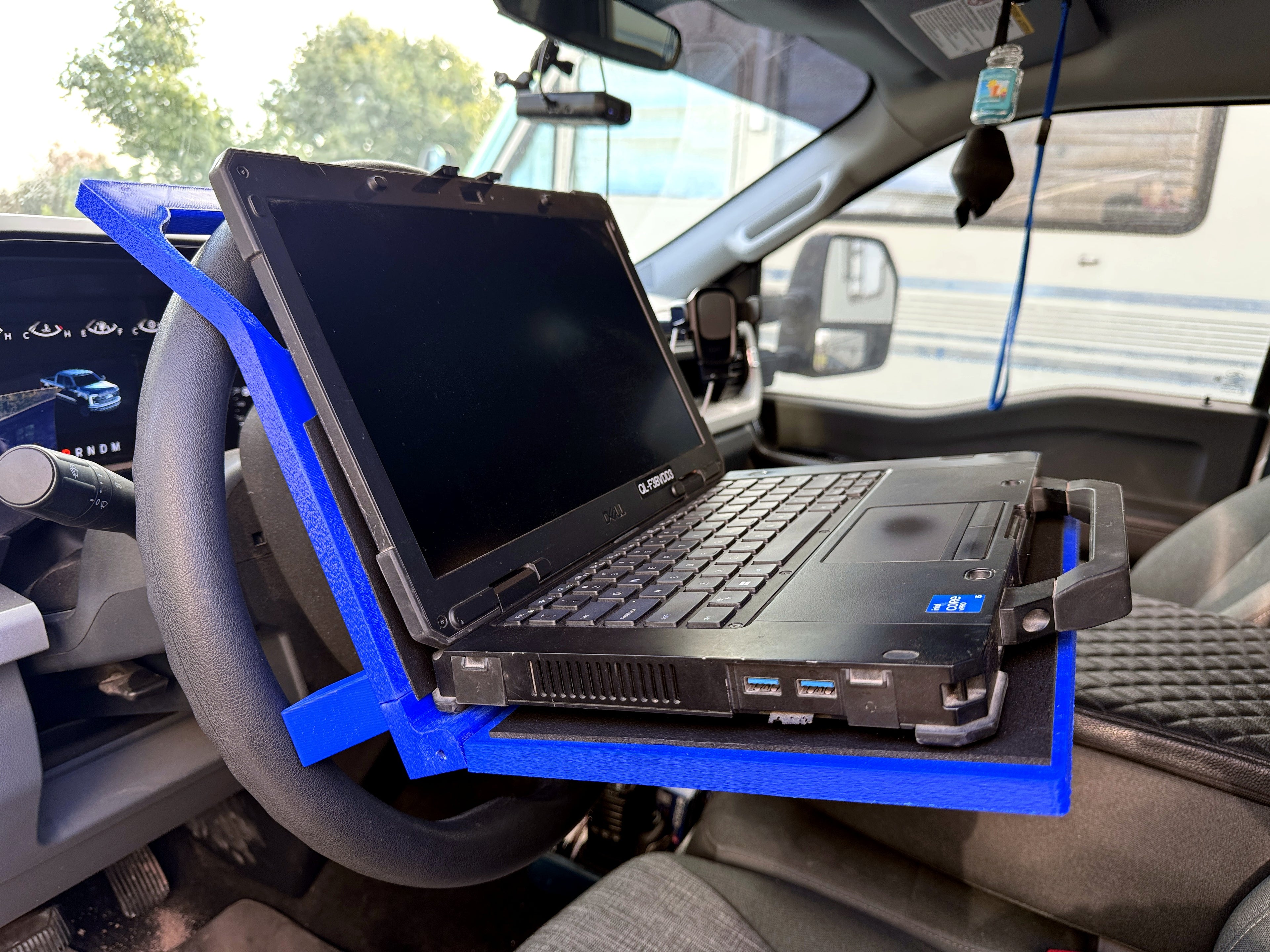 Vehicle Steering Wheel Laptop Desk (Folding Model)